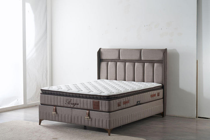 Комплект тапицирано легло и матрак BRAGA