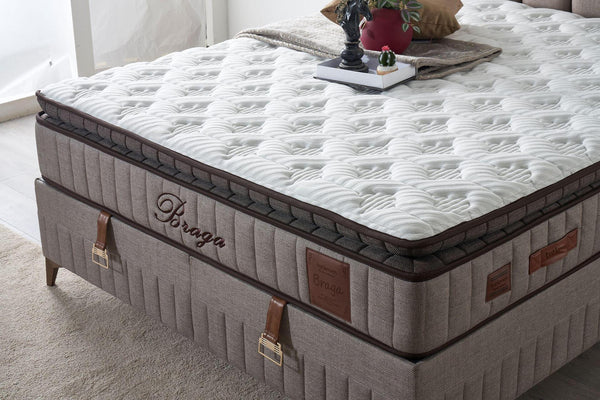 Комплект тапицирано легло и матрак BRAGA