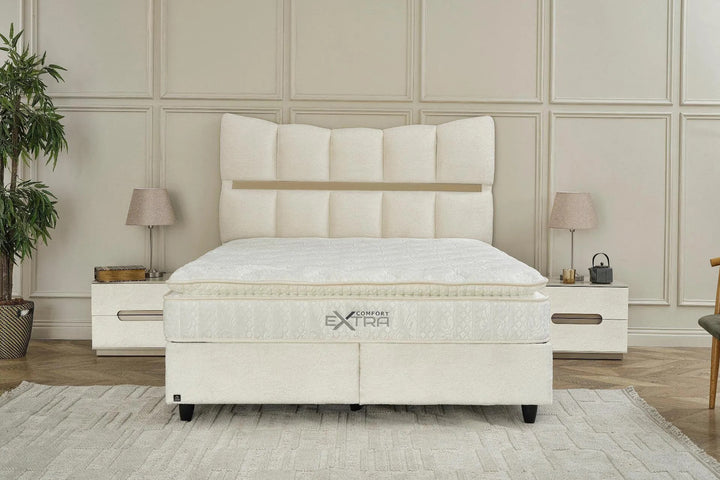 Комплект тапицирано легло и матрак Extra Comfort